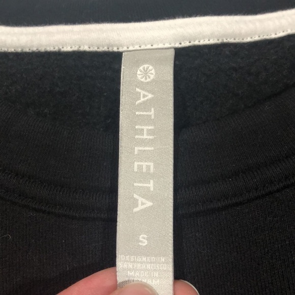 Athleta 24/7 Striped Side Crewneck Pullover Sweatshirt - Picture 3 of 14